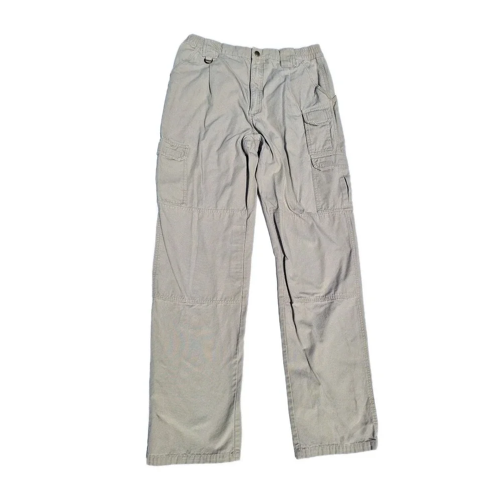 5.11 Tactical Series Pant Men 34x36 Khaki Cargo TacLite Pro‎ RipStop Double Knee
